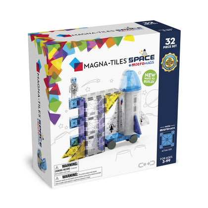 MAGNA-TILES Space + microMAGS 32 Piece Set (242032SP)