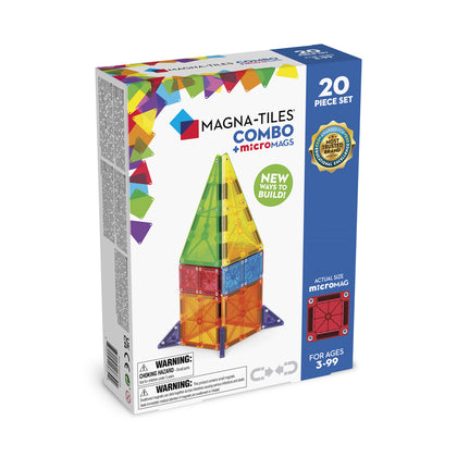 MAGNA-TILES Combo + microMAGS 20 Piece Set (244020CO)