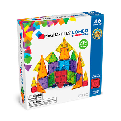 MAGNA-TILES Combo + microMAGS 46 Piece Set (244046COM)