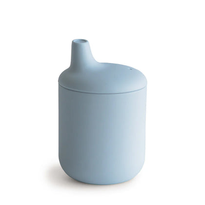 mushie Silicone Sippy Cup - Powder Blue