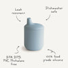 mushie Silicone Sippy Cup - Powder Blue