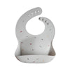 mushie Silicone Bib - Safari Light Gray