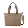 Laselle Lightweight Tote with Detachable Long Strap - Khaki