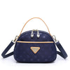 Castello Leather-Trimmed Monogram Nylon Tote with Detachable Long Shoulder Strap - Blue
