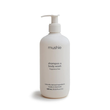 mushie Shampoo & Body Wash fragrance free 400ml