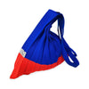 [ONLINE EXCLUSIVE] Stone Lodge Knitted Pleated Shoulder Bag (Contrast in Blue & Red)