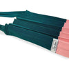 [ONLINE EXCLUSIVE] Stone Lodge Knitted Pleated Shoulder Bag (Contrast in Dark Green & Pink)