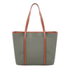 SARRER Leather Trimmed Tote Bag - Green