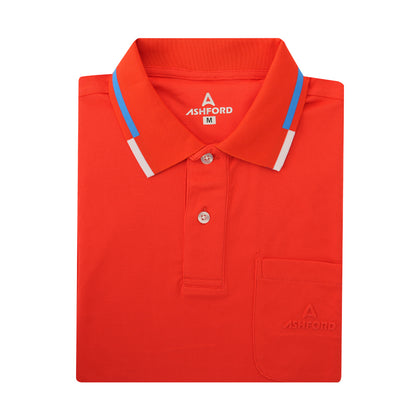 Ashford Short-Sleeved Polo - Tangerine