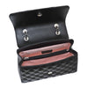 Carlo Rino Half-Flap Quilted Shoulder Bag - Black