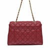 Carlo Rino Half-Flap Quilted Shoulder Bag - Red