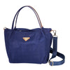 Castello Leather-Trimmed Monogram Nylon Tote Bag - Navy