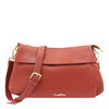 Carlo Rino Ember Leather Crossbody Bag - Orange