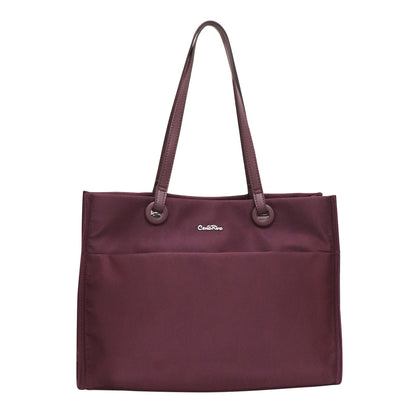 Carlo Rino Lightweight Shopper - Burgundy