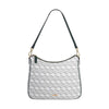 Carlo Rino Signature Monogram Hobo Bag - Dark Green