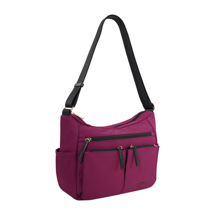 Carlo Rino Lightweight Crossbody Bag - Maroon