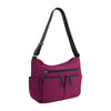 Carlo Rino Lightweight Crossbody Bag - Maroon