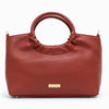 Castello Nappa Leather Tote cum Shoulder Bag - Oxide Red (3576)