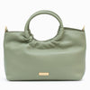 Castello Nappa Leather Tote cum Shoulder Bag - Sage Olive (3576)