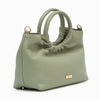 Castello Nappa Leather Tote cum Shoulder Bag - Sage Olive (3576)