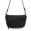SARRER Pebbled Leather Crossbody Bag - Black