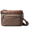 SARRER Leather-Trimmed Lightweight Nylon Crossbody Bag - Brown