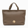 Castello Nappa Leather Tote cum Shoulder Bag - Grey (3708)