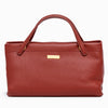 Castello Nappa Leather Tote cum Shoulder Bag - Oxide Red (3712)