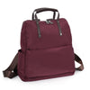 SARRER Leather-Trimmed Lightweight Nylon Backpack - Maroon