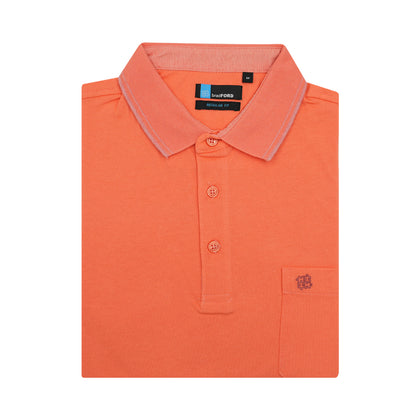[Mix & Match 2 for $69] bradFORD Short-Sleeved Polo - Coral