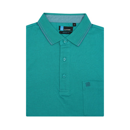 [Mix & Match 2 for $69] bradFORD Short-Sleeved Polo - Turquoise
