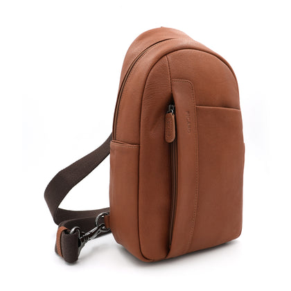 Picard Leather Crossbody Bag - Tan