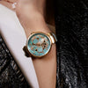 Black By Blue Brave Cherry Blossom Blue Mother of Pearl Dial Sakura Petal Hand
