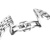 Black By Blue Brave Monica White Guilloche Dial Genuine Diamonds Silver Bracelet Watch - Purple