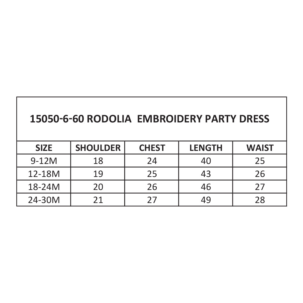 Rodolia Embroidery Party Dress - White (5006-24)