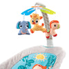 Lucky Baby Infant to Toddler Deluxe Baby Cradle with Toy Rocker - Safari Print