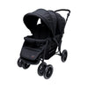 Lucky Baby City Dou Plus Twin Stroller - Black