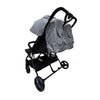 Lucky Baby City Hopper Twin Stroller - Grey / Black