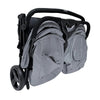 Lucky Baby City Hopper Twin Stroller - Grey / Black