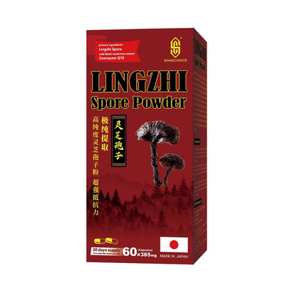 SINGCHOICE Lingzhi Spore Powder 60 Capsules