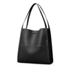 SARRER Leather Shopper Bag - Black