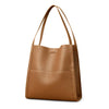 SARRER Leather Shopper Bag - Brown