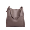 SARRER Leather Shopper Bag - Dark Brown