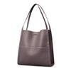 SARRER Leather Shopper Bag - Dark Brown