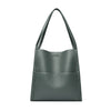 SARRER Leather Shopper Bag - Green