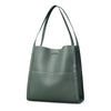 SARRER Leather Shopper Bag - Green