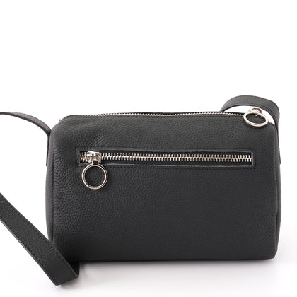 SARRER Leather Crossbody Bag - Black