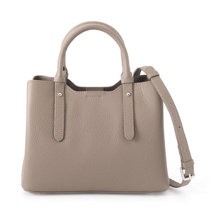 SARRER Leather Satchel Bag cum Crossbody Bag - Grey