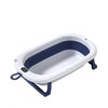 LUCKY BABY SALY™ Collapsible Bath Tub with Thermometer + Bath Support - Blue