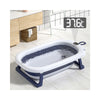 LUCKY BABY SALY™ Collapsible Bath Tub with Thermometer + Bath Support - Blue